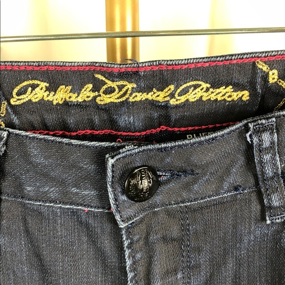 Buffalo David Bitton Dark Indigo Stretch Flared Jeans (B4) - Picture 3 of 13